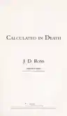 Cover of Calculated in Death