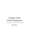 Cover of Critique of the Gotha Programme