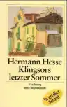 Cover of Klingsors letzter Sommer