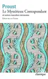 Cover of Le mystérieux correspondant et autres nouvelles inédites