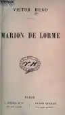 Cover of Marion de Lorme