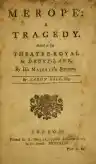 Cover of Mérope