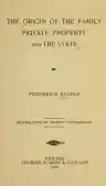 Cover of The Origin of the Family, Private Property and the State