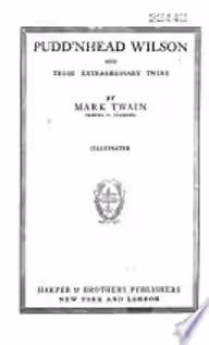 Cover of Pudd'nhead Wilson