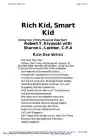 Cover of Rich Dad's Rich Kid, Smart Kid: Giving Your Child a Financial Head Start