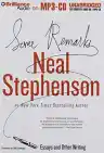 Cover of Some Remarks: Essays and Other Writing