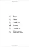 Cover of Sorry Please Thank You