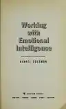 Cover of Working with Emotional Intelligence